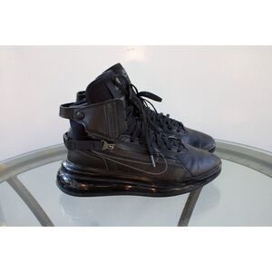 Nike Air Max-720 Saturn Triple Black Boots Shoes Sneakers AO2110-001 Men's 8